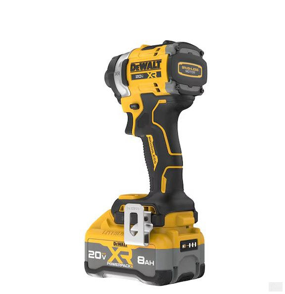 DEWALT 20V MAX* XR® Brushless Cordless 3-Speed High Torque 1/4 in. Impact Driver Kit with XR POWERPACK [DCF860WW1]