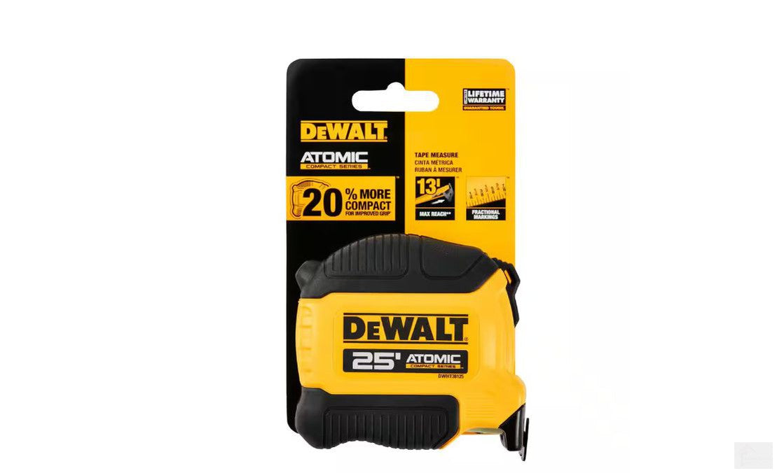 Dewalt ATOMIC 25 ft. x 1-1/8 in. Tape Measure {DWHT38125}