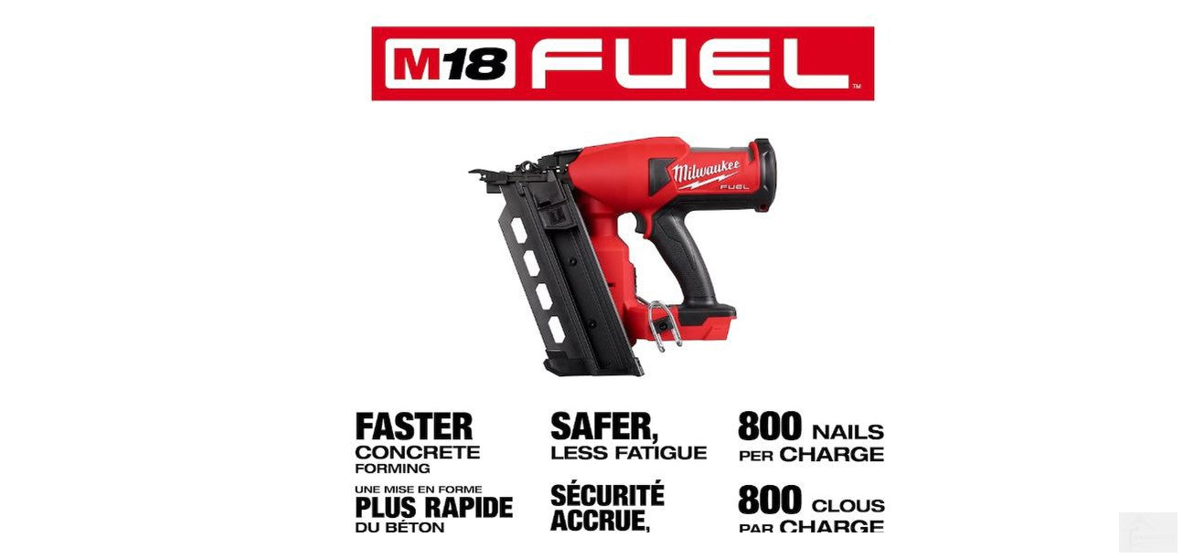 M18 Cordless Milwaukee MIL-2844-20 M18 FUEL Duplex Concrete Nailer (Bare Tool)