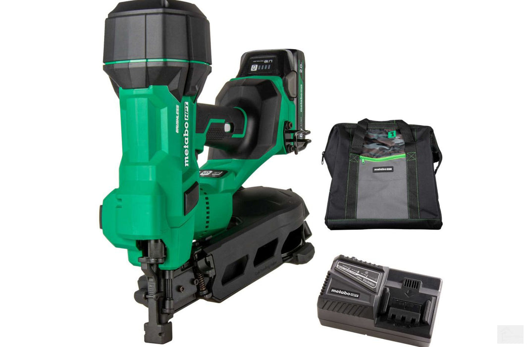 METABO HPT 18V MULTIVOLT™ 1-3/4" Coil Roofing Nailer Kit (NV1845DAM)