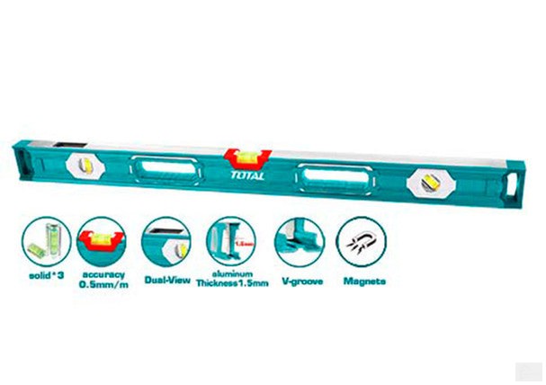 LEVEL TOTAL 100CM TMT210056 Spirit level (With powerful magnets)