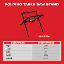 Milwaukee Folding Table Saw Stand 48-08-0561