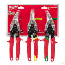 Milwaukee Left, Right, and Straight Aviation Snips (3-Pack) 48-22-4533