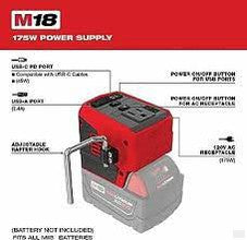 Milwaukee M18 18V Lithium-Ion 175-Watt Powered Compact Inverter for M18 Batteries (Tool-Only) 2846-20