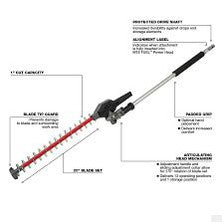 Milwaukee M18 FUEL™ QUIK-LOK™ Articulating Hedge Trimmer Attachment 49-16-2719