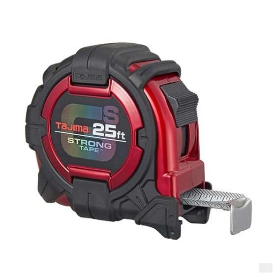 Tajima TAJ- 25ft GS-LOCK Tape Measure with Hook & Compatible Clip