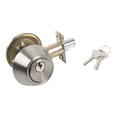 TOUGH GUARD Door Lock Deadbolt Single Cylinder Stainless Steel [100600]