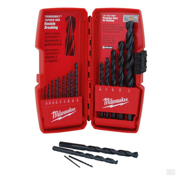 MILWAUKEE 15pc Thunderbolt Black Oxide Drill Bit Set [48-89-2803]