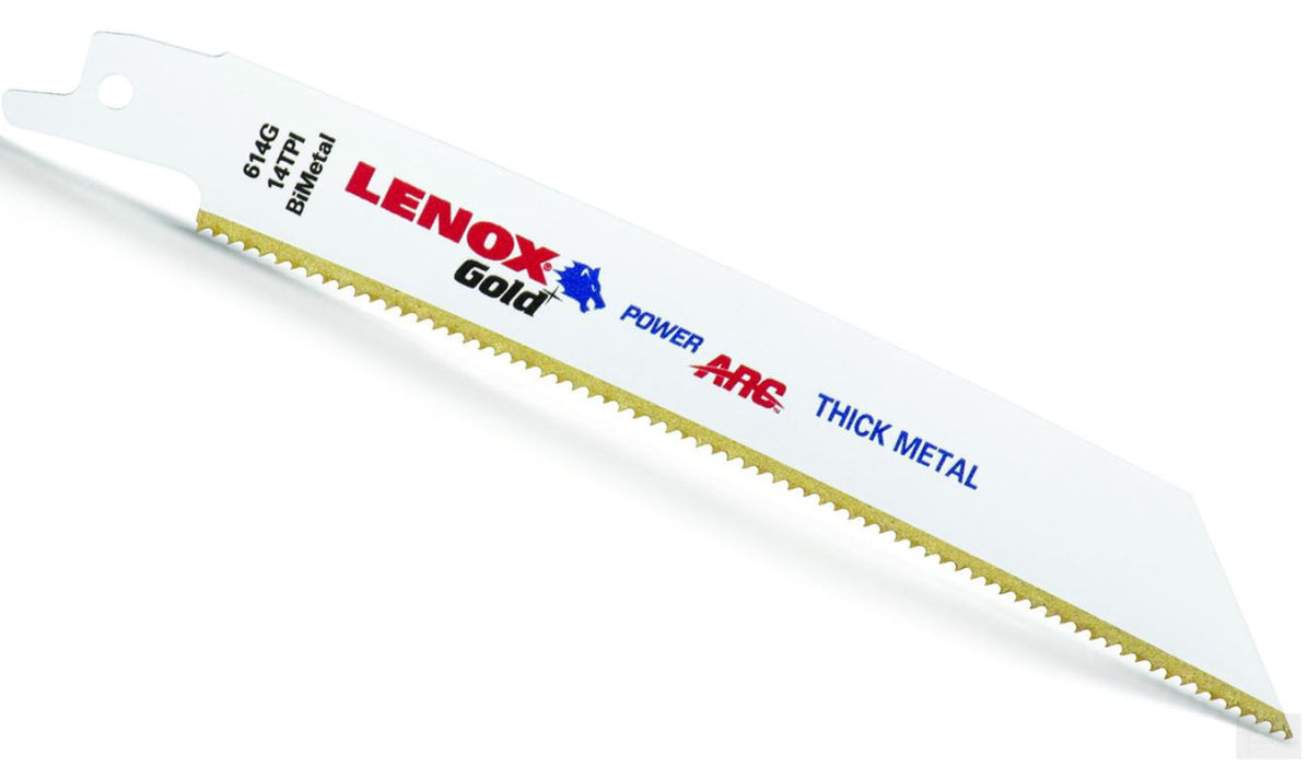 LENOX 6 Inch 14 Tooth Reciprocating Blade Gold [21067]