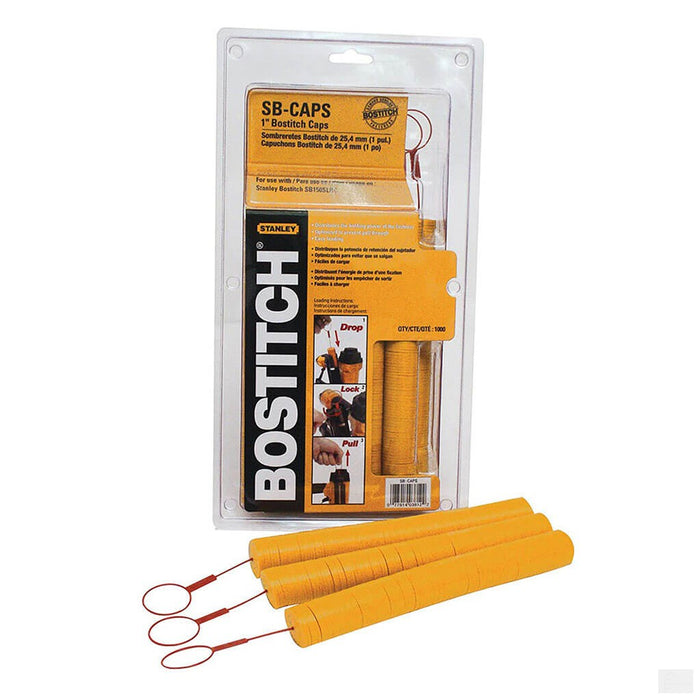BOSTITCH SB Caps Stapler Kit 1000pc [SB-CAPS]