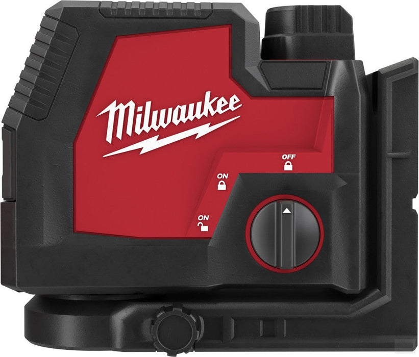 MILWAUKEE USB Rechargeable Green Cross Line & Plumb Points Laser [3522-21]