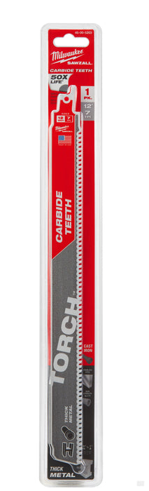 MILWAUKEE 12 in. 7 TPI THE TORCH™ Carbide Teeth SAWZALL® Blade [48-00-5203]