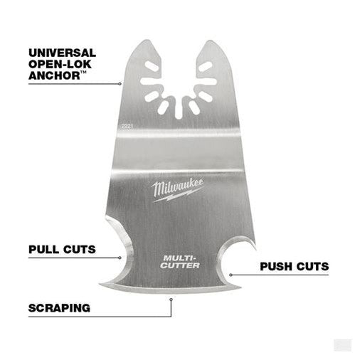 MILWAUKEE OPEN-LOK 3-in-1 Multi-Cutter Scraper Blade 1 Pk [49-25-2221]