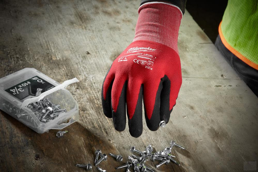 MILWAUKEE Cut 1 Dipped Gloves - XL [48-22-8903]