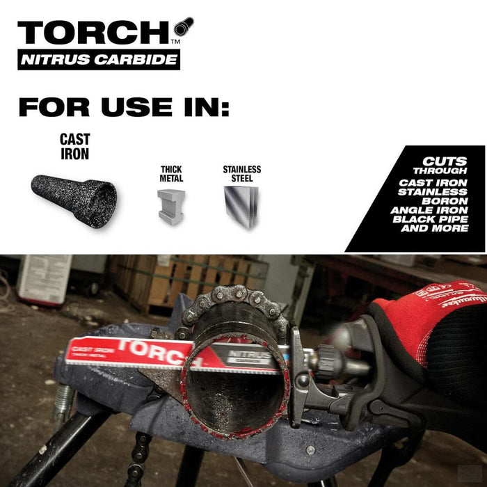 MILWAUKEE 6" 7TPI The TORCH™ for Cast Iron with NITRUS CARBIDE™ 1PK [48-00-5261]