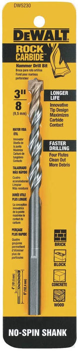 DEWALT 3/8"x6" Carbide Hammer Drill Bit DW5230