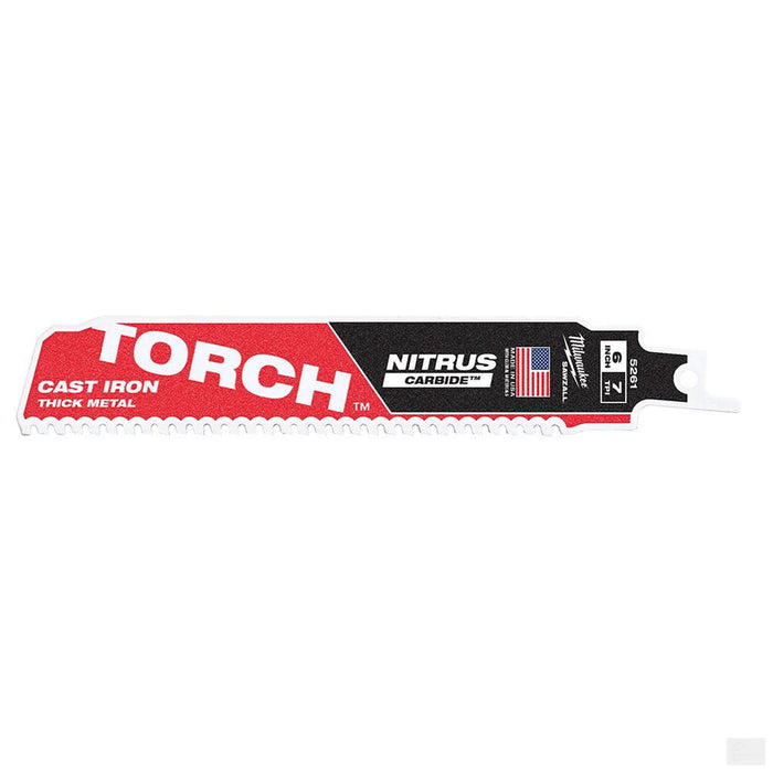 MILWAUKEE 6" 7TPI The TORCH™ for Cast Iron with NITRUS CARBIDE™ 1PK [48-00-5261]