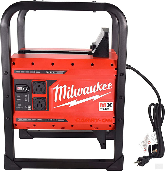 Milwaukee MXF002-2XC Portable 3600W/1800W Push Start Battery Powered Generator with 2 Batteries