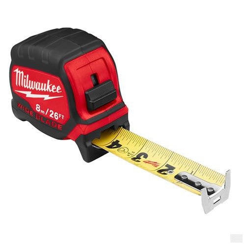 MILWAUKEE 8M/26Ft Wide Blade Tape Measure [48-22-0226]