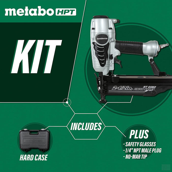 METABO 2-1/2" 16-Gauge Finish Nailer with Air Duster [NT65M2S]