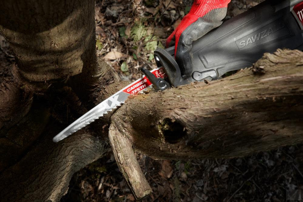MILWAUKEE 12" 3 TPI The AX™ with Carbide Teeth for Pruning & Clean Wood SAWZALL® Blade 1PK [48-00-5233]