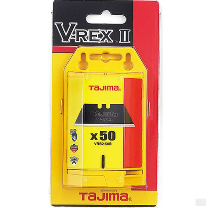 Tajima V-REX II Premium Tempered Steel Utility Knife Blades 50pk [VRB2-50B]