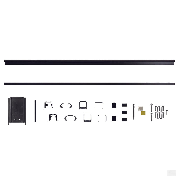 Nuvo Iron 54″ Long x 42″ High Aluminum Glass Rail Kit (Black) [BLGARK4D]