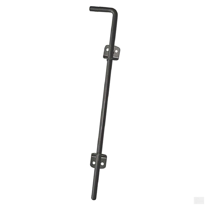 Nuvo Iron Wooden Gate Cane Bolt Black CBW - 18 in