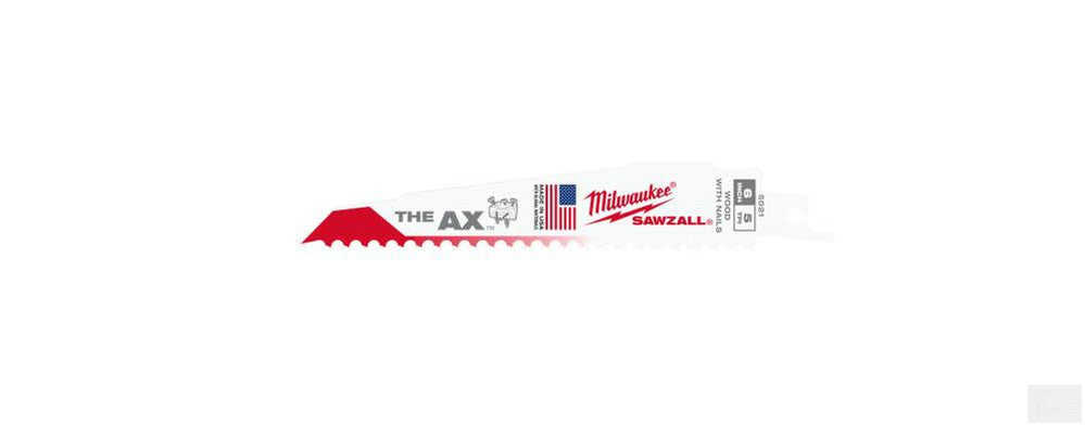 MILWAUKEE 6 in. 5 TPI the Ax SAWZALL Blades 5PK [48-00-5021]