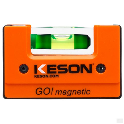 KESON GO! Magnetic Pocket Level with Clip 3" Focus-20 Vial [LKGOM]