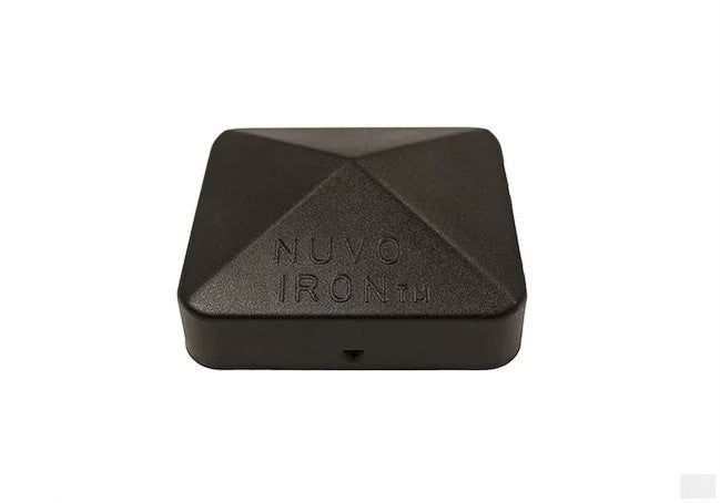 Nuvo Iron Easy-Cap Pyramid Post Caps - Black - 3-1/2” x 3-1/2”
