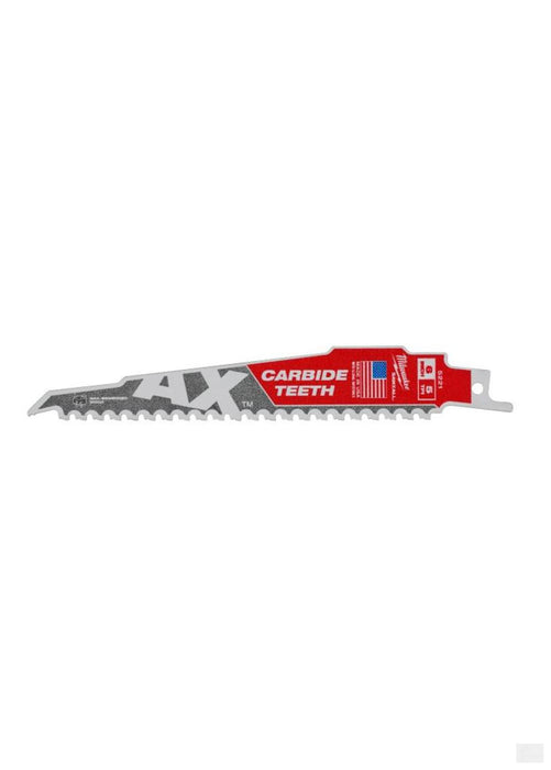 MILWAUKEE The AX with Carbide Teeth SAWZALL Blade 6 5T [48-00-5221]