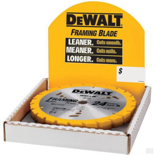 DEWALT DW3578B10 7-1/4-Inch 24T Framing Carbide Thin Kerf Circular Saw Blade
