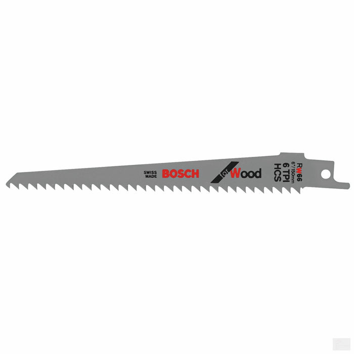 BOSCH 6" 6 TPI Wood Reciprocating Saw Blade [RW66]