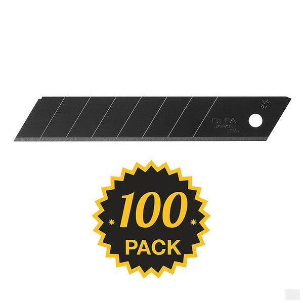 OLFA - LBB/CP100 18mm Black Ultra-Sharp Snap-Off Blades (100pc/Pk)