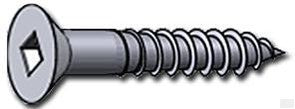 FITSFAST-8 x 1 Steel Self Drilling Screw Pan Square Socket Zinc - 100 PCS / PACKAGE